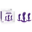 X COMBO 3PC PURPLE BUTT PLUG SET